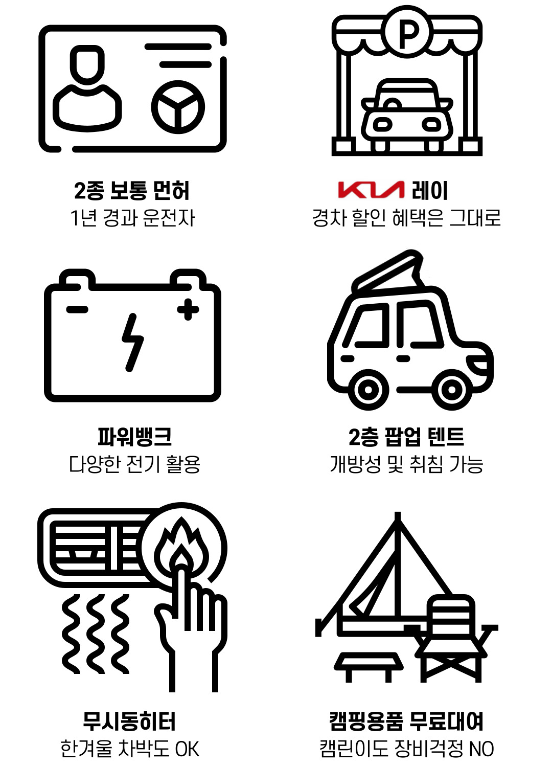 [ 미니칸   용인지점 ]  레이캠핑카  4 인승